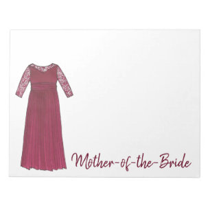 Bloc-notes de la mère de la mariée Mariage