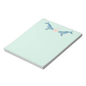 Bloc-notes de la Monnaie de Coeur rose de baleine (Tourné)