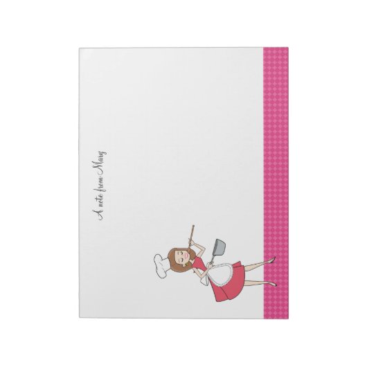 Bloc-notes de la recette pour fille de dessin anim (Tourné)