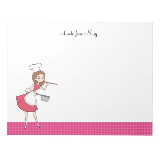 Bloc-notes de la recette pour fille de dessin anim (Devant)