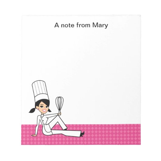 Bloc-notes de la recette pour fille de dessin anim (Devant)