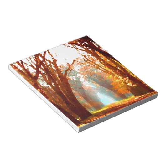 Bloc-notes de la scène d'automne (Incliné)