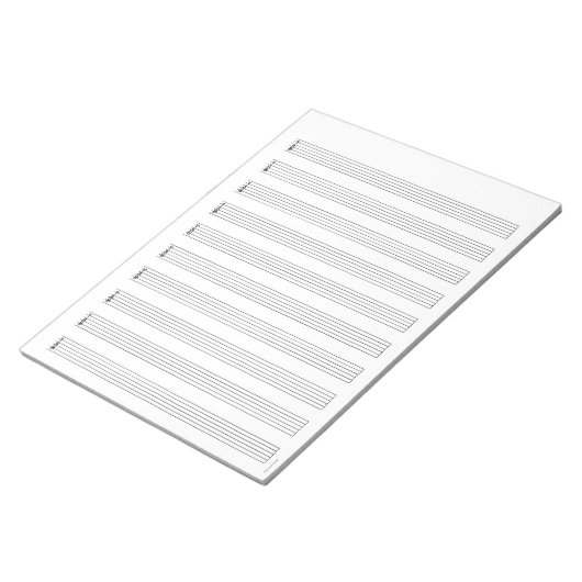 Bloc-notes de la tablette de guitare : personnel d (Incliné)