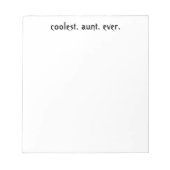 Bloc-notes de la tante la plus froide (Devant)