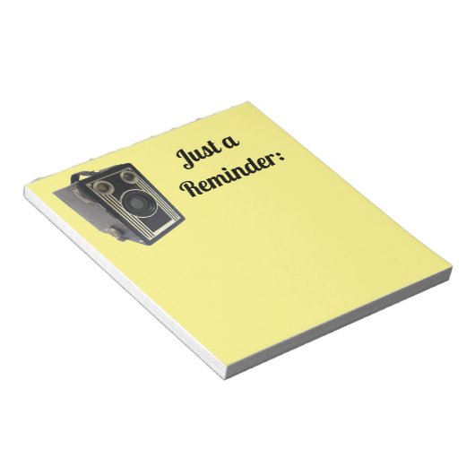 Bloc-notes de l'ancienne caméra (Incliné)