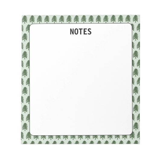 Bloc-notes de l'arbre des pins de vacances (Devant)