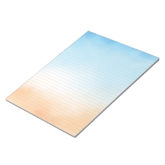 Bloc-notes de l'école d'aquarelle de plage (Incliné)