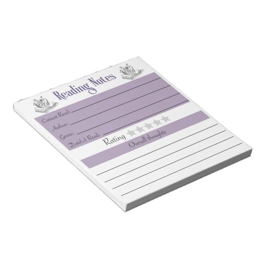 Bloc-notes de lecture (Incliné)