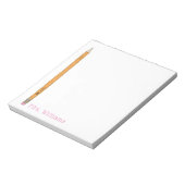 Bloc-notes de l'enseignant crayon illustré (Tourné)
