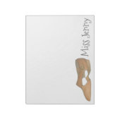 Bloc-notes de l'enseignant de danse de chaussure l (Tourné)