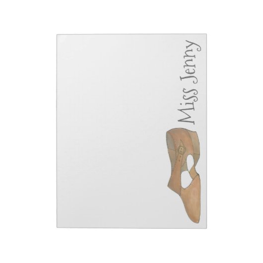 Bloc-notes de l'enseignant de danse de chaussure l (Tourné)