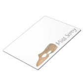 Bloc-notes de l'enseignant de danse de chaussure l (Incliné)