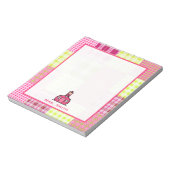 Bloc-notes de l'enseignant Plaid inspiré de Madras (Tourné)