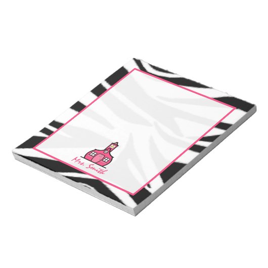 Bloc-notes de l'enseignant Zebra (Tourné)