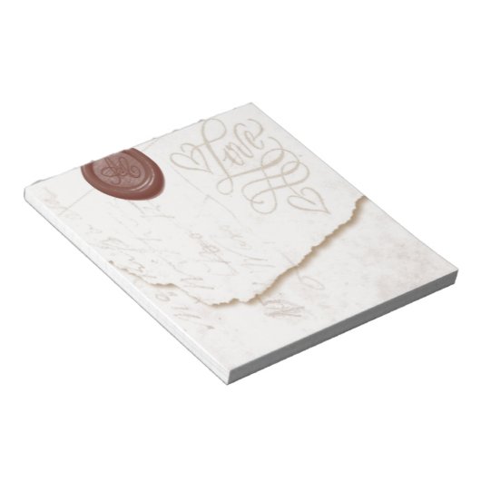 Bloc-notes de lettre d'amour (Incliné)