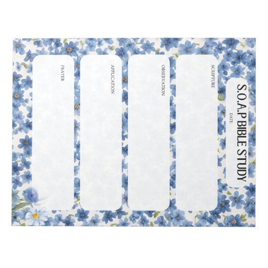 Bloc-notes de l'étude biblique SOAP (Devant)