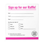 Bloc-notes de l'inscription au rabat modifiable (Devant)