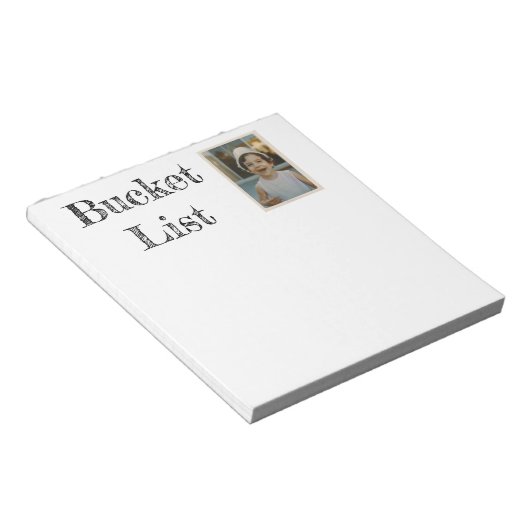Bloc-notes de liste de rêves (Incliné)