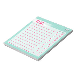 Bloc-notes de liste de tâches - Aqua Tree