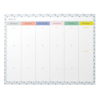 Bloc-notes de liste de tâches quotidiennes