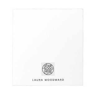 Bloc-notes de logo minimaliste personnalisé