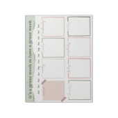 Bloc-notes de l'organisateur hebdomadaire (Tourné)