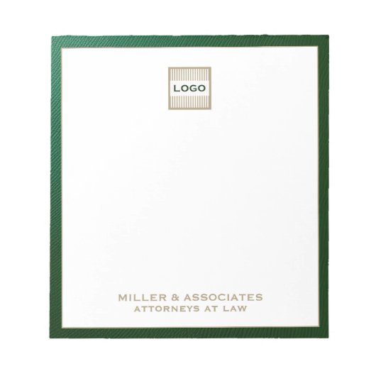 Bloc-notes de luxe personnalisable avec logo (Devant)