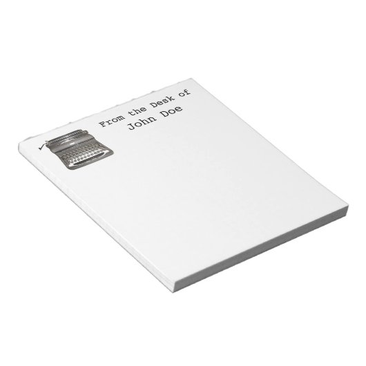 Bloc-notes de machine à écrire manuel (Incliné)