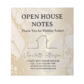 Bloc-notes de maison ouverte de luxe (Devant)