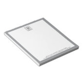 Bloc-notes de mémo avec logo moderne pour l'image (Incliné)