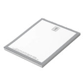 Bloc-notes de mémo avec logo moderne pour l'image (Tourné)
