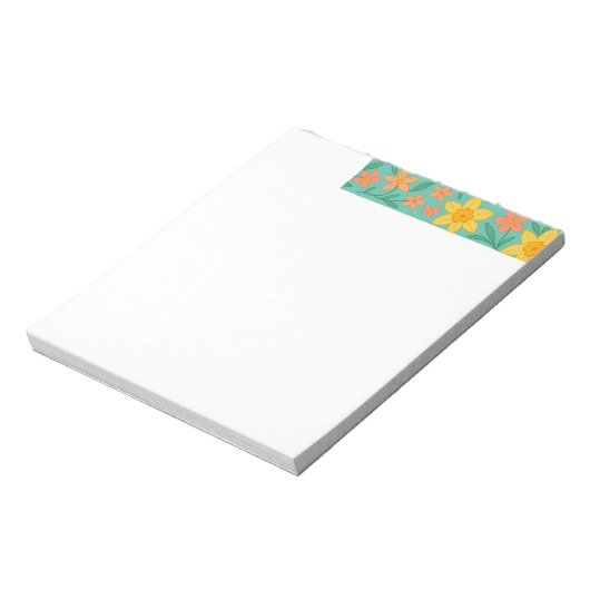 Bloc-notes de modèle de printemps (Tourné)