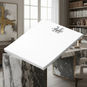 Bloc-notes de monogramme de nom personnalisé chic