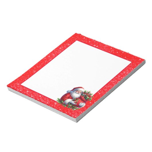 Bloc-notes de Noël de la Parties scintillant Père  (Tourné)