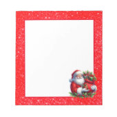 Bloc-notes de Noël de la Parties scintillant Père (Devant)