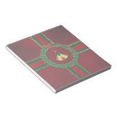 Bloc-notes de Noël des étoiles et des rayures (Incliné)