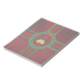 Bloc-notes de Noël des étoiles et des rayures (Tourné)