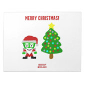 Bloc-notes de Noël FrankenFromage 27,9 cm x 21,6 c (Devant)