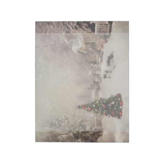 Bloc-notes de Noël neigeux (Tourné)