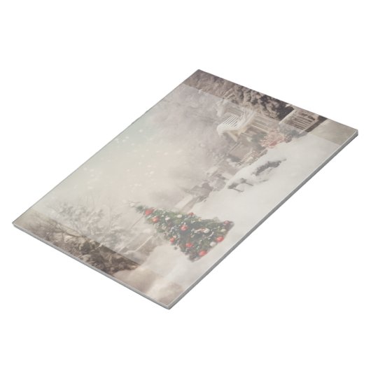 Bloc-notes de Noël neigeux (Incliné)