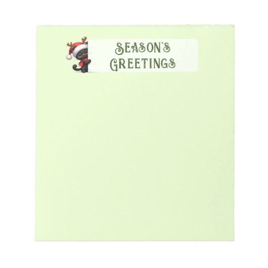 Bloc-notes de Noël personnalisé (Devant)