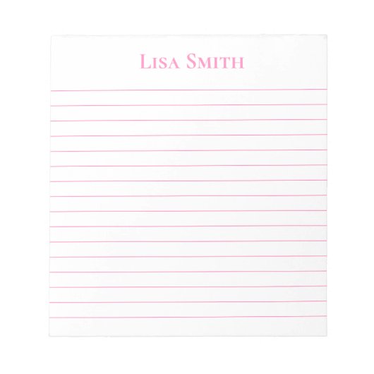 Bloc-notes de nom personnalisé (Devant)