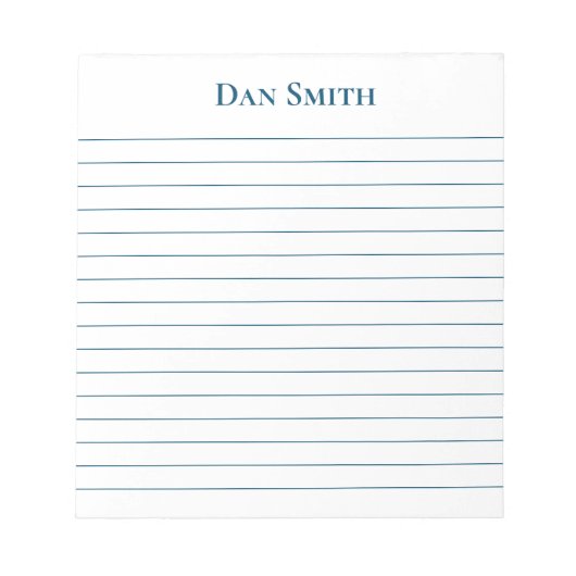 Bloc-notes de nom personnalisé (Devant)