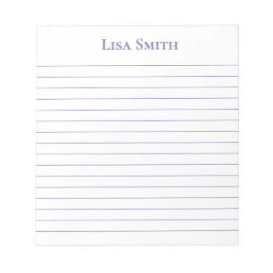 Bloc-notes de nom personnalisé