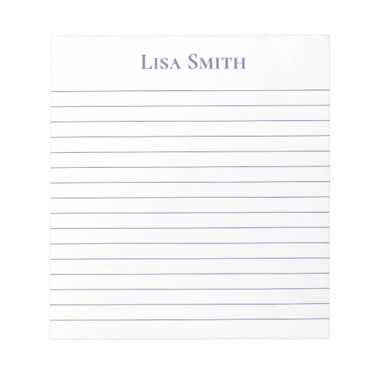 Bloc-notes de nom personnalisé (Devant)