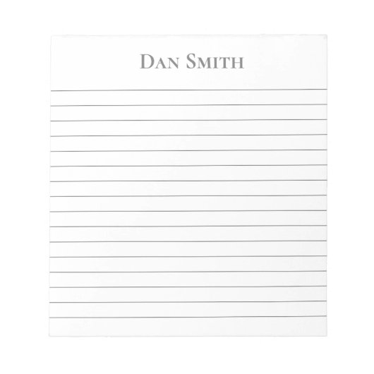 Bloc-notes de nom personnalisé (Devant)