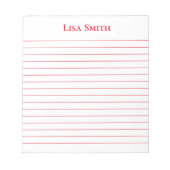 Bloc-notes de nom personnalisé (Devant)