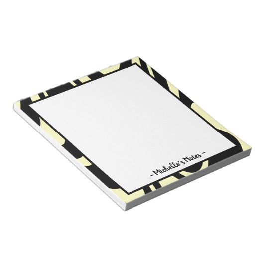 Bloc-notes de nom personnel (Incliné)