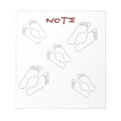 Bloc-notes de note de pied (Devant)