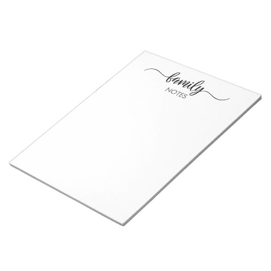 Bloc-notes de notes de famille (Incliné)